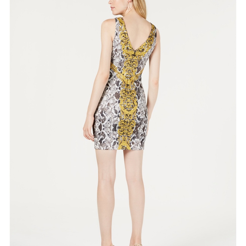 Guess Rae Python snake -Print Body-con mini Dress - Picture 2 of 5